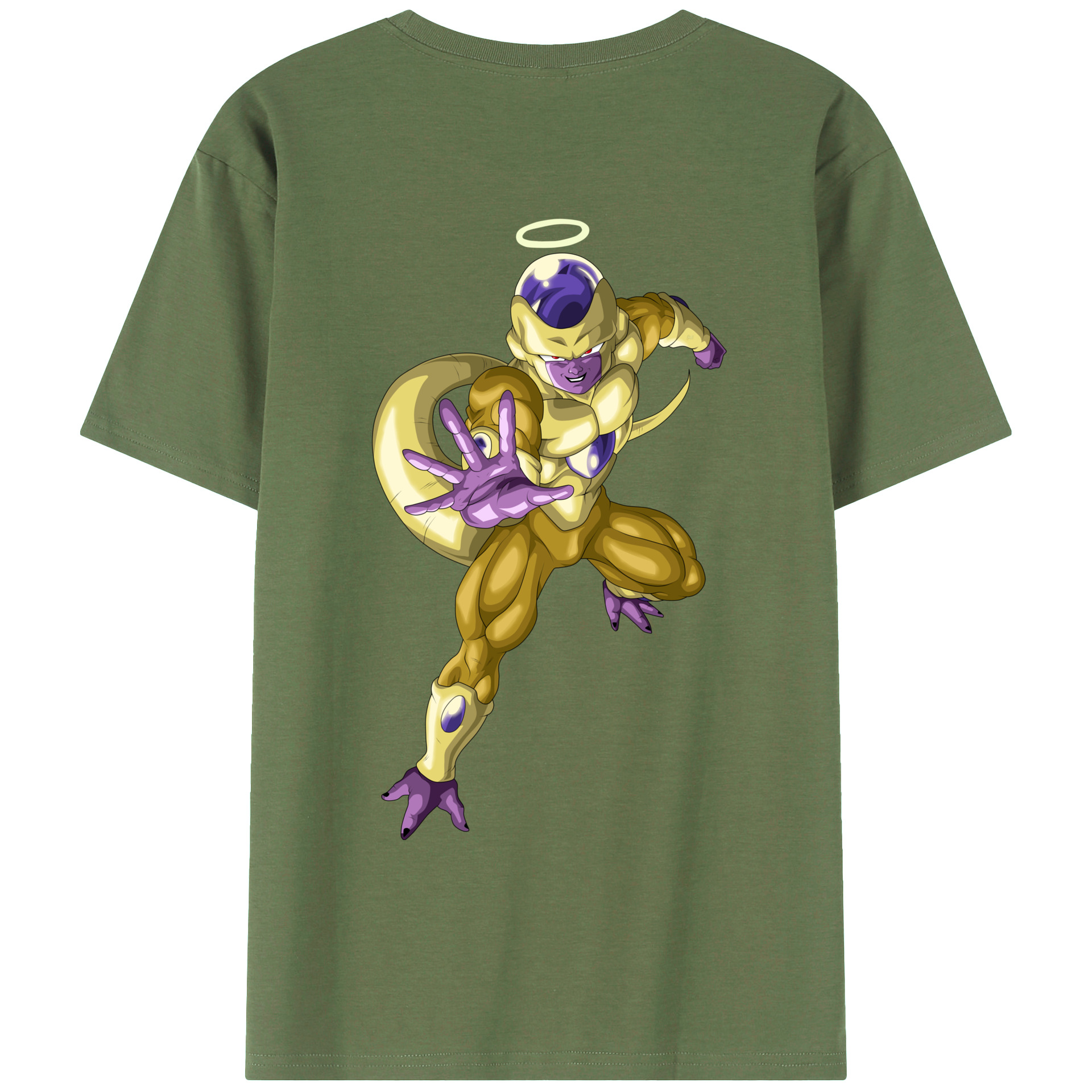 （画像用） ドラゴンボール フリーザ DRAGON BALL Frieza 綿100％ メンズ半袖Tシャツ（バックプリント） 通気性